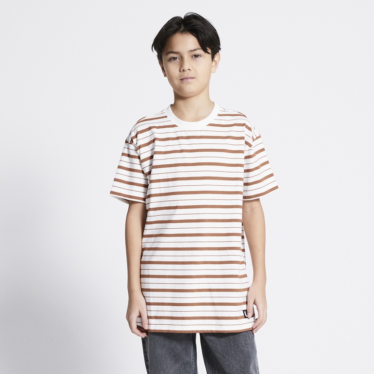 Striped Tee "Wilson stripe" White